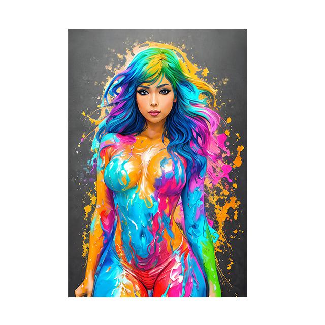 

Красочные абстрактные постеры для боди-арта, сексуальные женские настенные принты на холсте, аниме, граффити для девочек, картины для гостиной, домашний декор, фотографии 30x40cm no frame