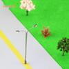 Luminous Double Arm C-Type Street Lamp for Model Sand Table