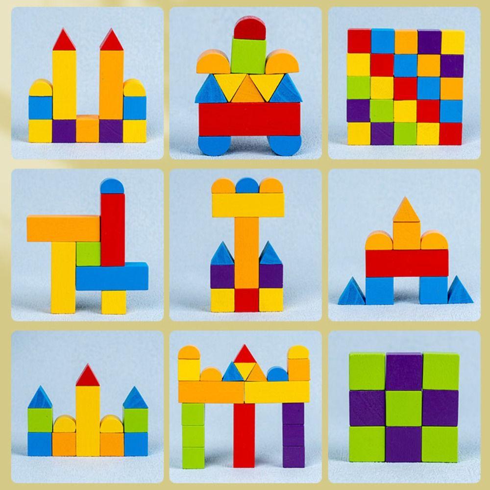 Shape Matching Mirror Imaging Logic Thinking Puzzle Geometric Shadow Thinking Toys  Teaching Aids