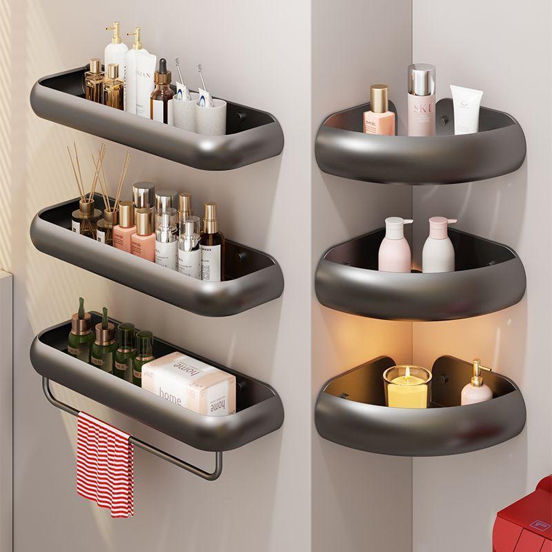 Bathroom Wall Storage Shelf With No Holes Required Design For Home Organization