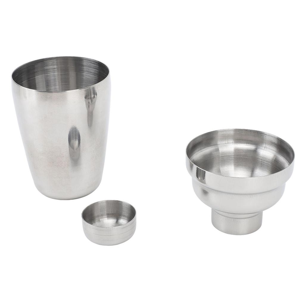 Cocktail Shaker 304 Stainless Steel Cocktail Drink Mixer Bartender Shaker for Bar Restaurant 250ML