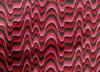 oneOone Cotton Flex Fabric Waves Flame Stitch Print Fabric By The Yard 40 Inch