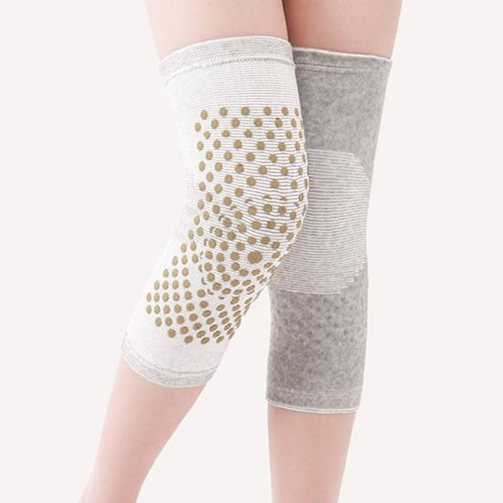 1 Pair Mugwort Acupressure Knee Sleeves Self Heating Compression Knee Sleeves Acupressure Elastic Knee Wrap for Men Women