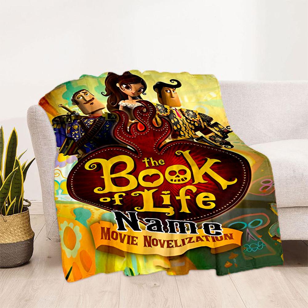 Fantasy Adventure: Book Life Customize Text Blanket Lightweight Customizable Blanket Soft Warm Cozy Versatile for Office Bedding Home Decor Chair