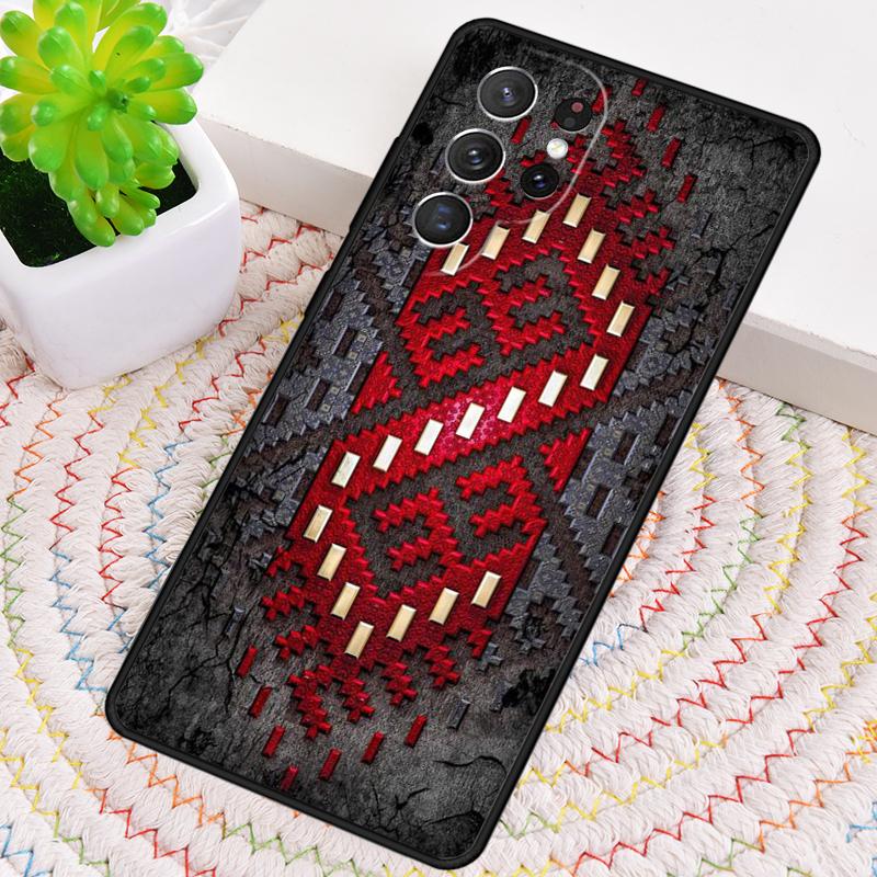 Latvian Ethnic Sun Tree Luxury Silicone Phone Case For Samsung Galaxy note 10 pro S26 S25 S24 S23 S22 S21 Plus Ultra Capa Cover