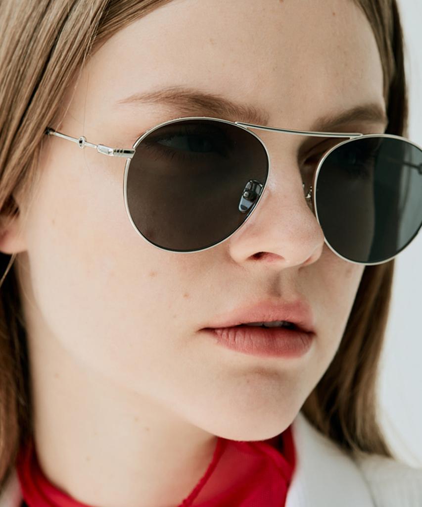 Seupeulingseuteulingseu Vintage Round Shape Sunglasses Page 777 [Silver]