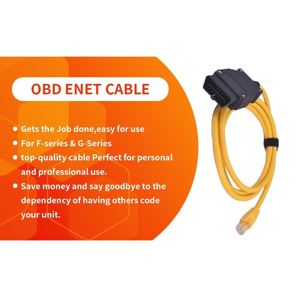 Verbindung Rj45 Werkzeuge Ethernet-Kabel zu Obd-Schnittstellenkabel Codierung für F-Serie Für Bmw