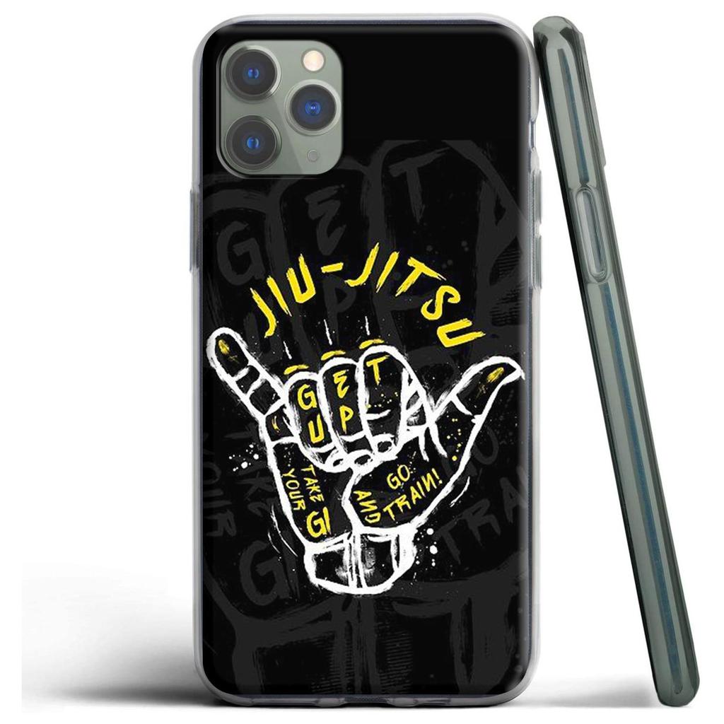 Judo Jiu Jitsu BJJ silikonové pouzdro pro Apple iPhone 12 Mini 11 Pro SE XS X XR Max 8 7 6S 6 Plus 5S