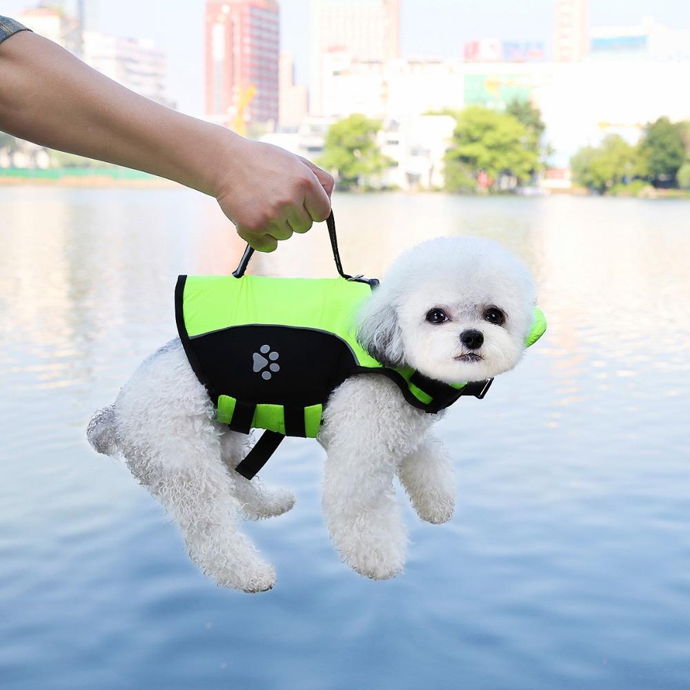 High Flotation Pet Swimming Jacket Adjustable Dog Swimming Vest Pet Supplies Dog Life Jacket  Beach