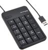 ELECOM numeric keypad wired membrane M size 10 million times durable black TK-TCM011BK