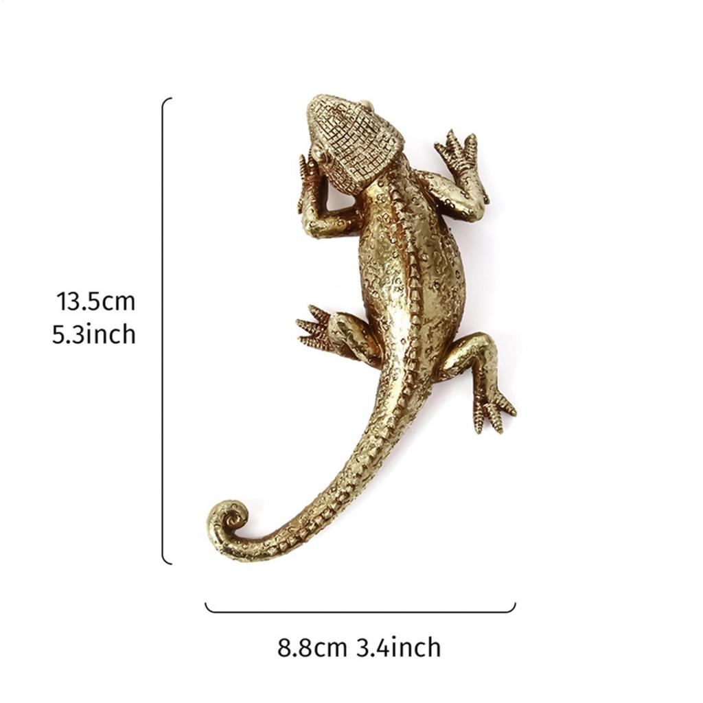 Socha ještěrky 3D pryskyřičná zvířecí socha chameleon ještěrka domácí nástěnná dekorace pro venkovní zahradu terasu verandu stolní krbovou polici obývací pokoj
