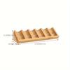 1PC Wooden Essential Oil Display Rack - 6 Slot Triangle Desktop Organizer Cosmetic Display Case