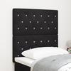 vidaXL Black Tufted Headboard with Crystal Buttons 80 Cm In Velvet 3337742