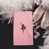 Portable Ballet Shoe Bag Canvas Drawstring Dance Pouch Water Resistant Organizer for Women Dance Class Rehearsal Travel