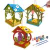 Bird Feeder for Outdoor DIY Wooden Art Painting Hanging Bird Feeder House Kids Crafts Kit for Boys Girls Christmas Gifts