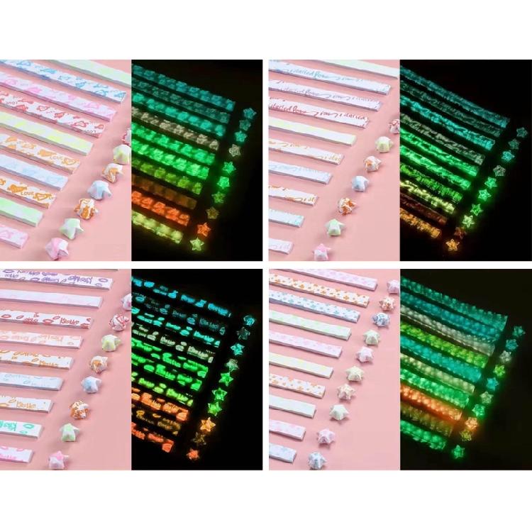 Double Sided Folding Star Paper Strips Decorations Folding Paper for Art Crafts