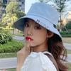 Hat Female Summer Versatile Internet Celebrity Bucket Hat Female Cute Cat Big Edge Sunshade Sunscreen Soft Girl Tide