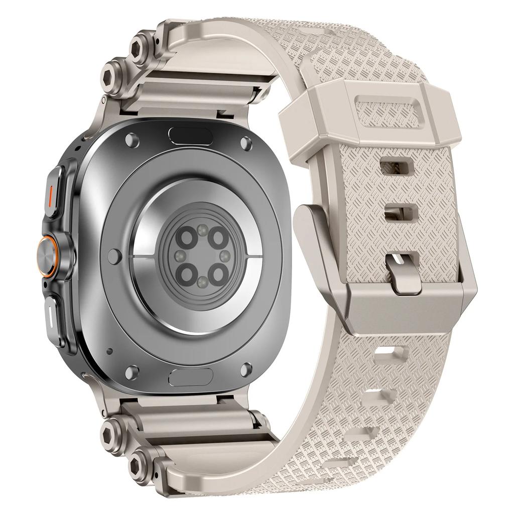 Gumový sportovní řemínek pro Samsung Galaxy Watch 7 Ultra 47mm Silikonový náramek pro Galaxy Watch Ultra 47mm Náhradní příslušenství