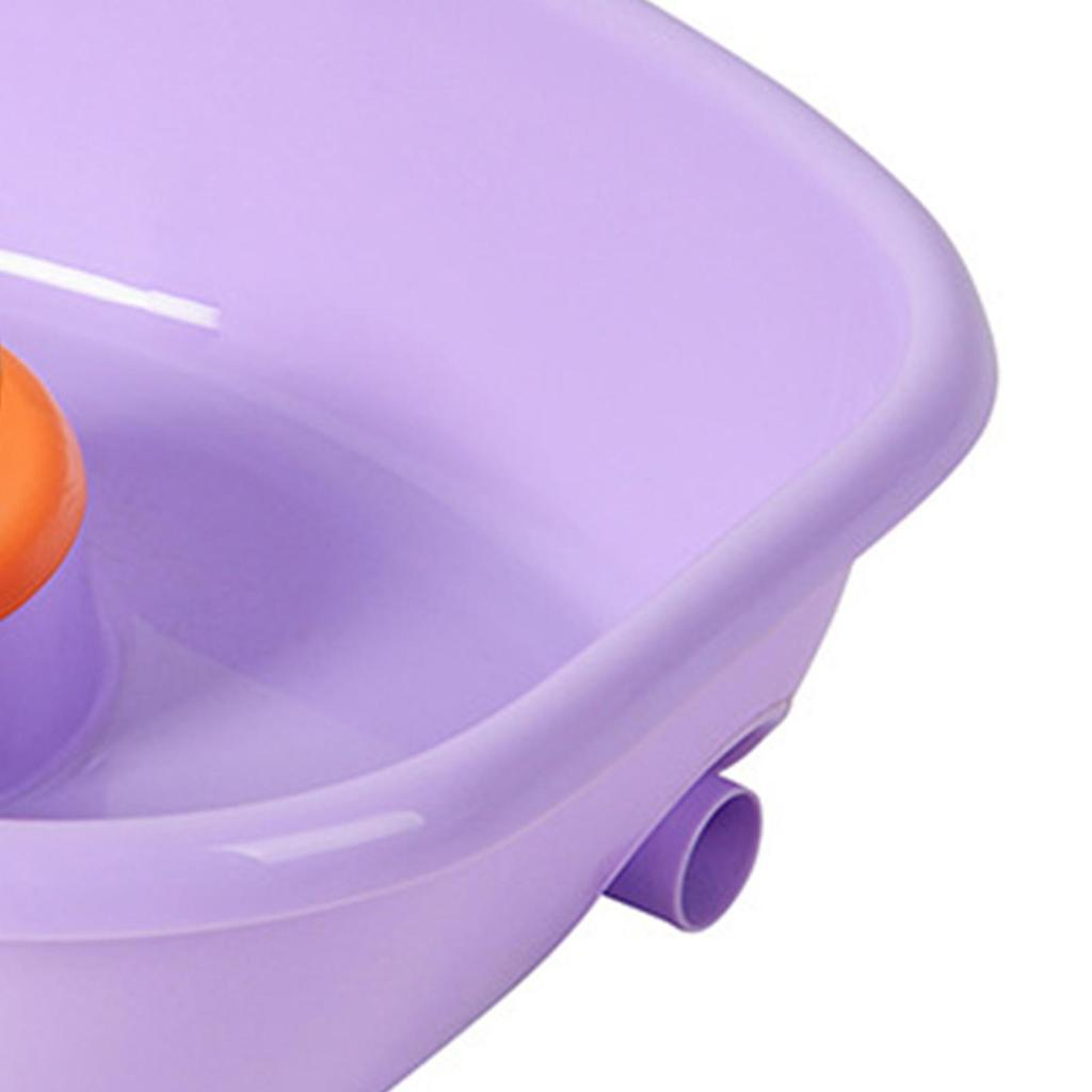 Hair Washing Basin Horizontal Drainable Portable Shampoo Tray for Bedridden Patient Pregnant Women Purple