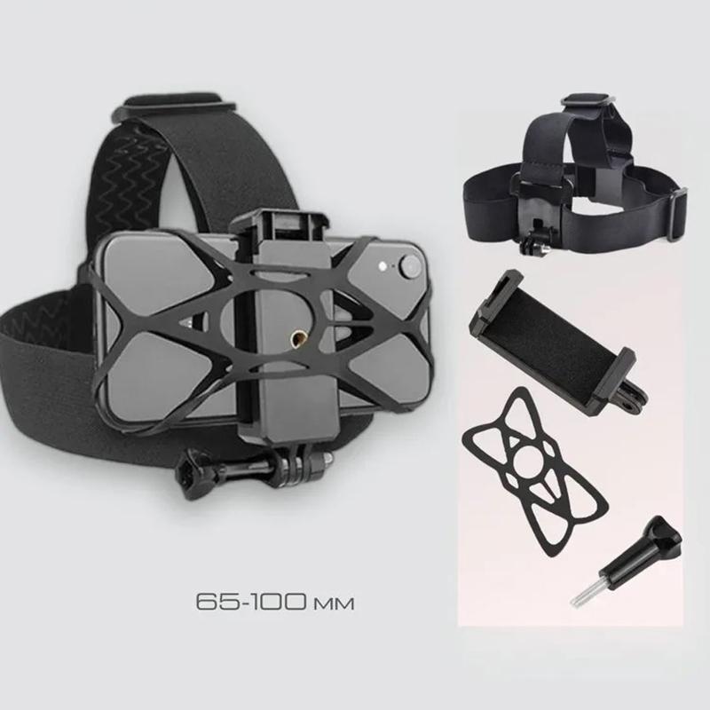 Kopfmontierter Handyhalter First-Person Video Live Stirnband Körperhalterung Für Handy Smartphones Action-Kamera
