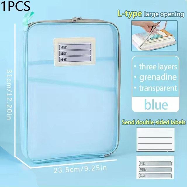 

A4 Студенческие Учительские Книги Сумки для хранения Большая Вместимость Органайзер для канцтоваров Папка Школьные Офисные Принадлежности Сумка для канцтоваров