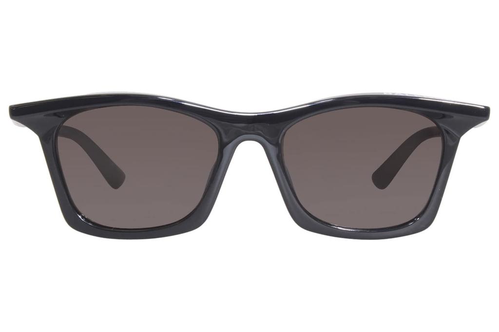 Balenciaga Asian BB0099SA Sunglasses, Unisex, Fit, 001, Black/Gray