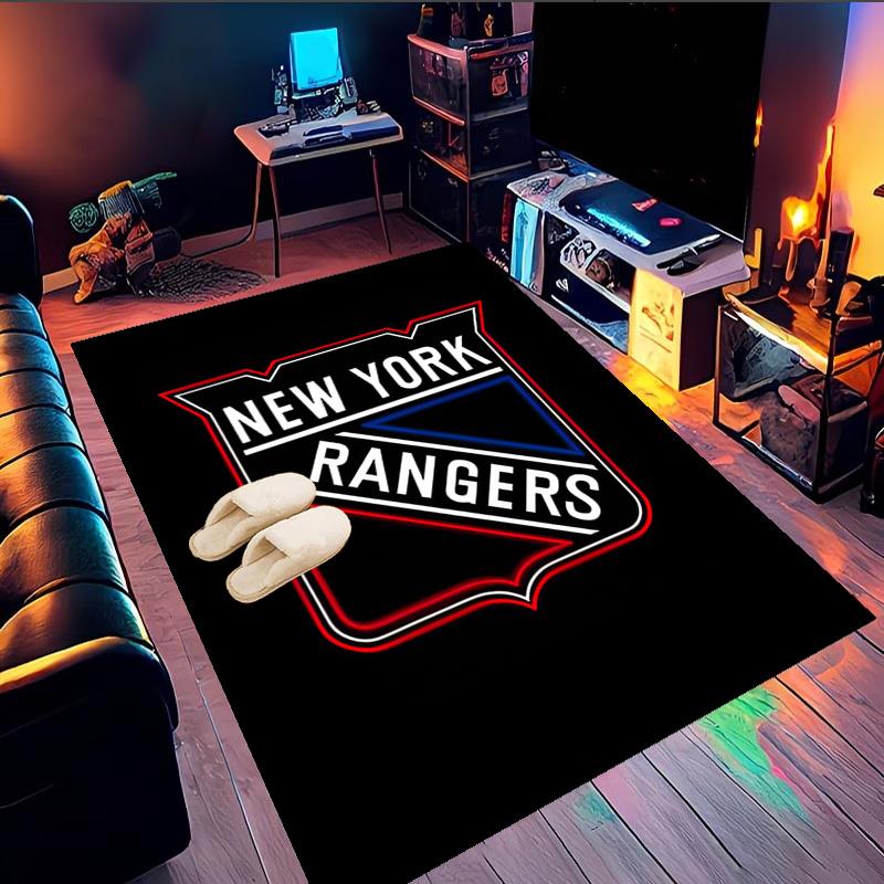 New York Crest Area Rug Suitable for Indoor And Outdoor,Carpets for Kitchens, Homes, Offices, Living Rooms,Home Decor,Christmas Gift