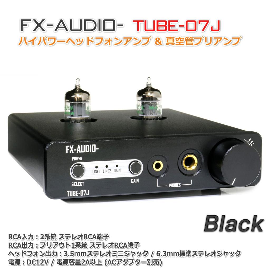 Headphone Vacuum Tube Includes 5725 Vacuum Tube FX-AUDIO- TUBE-07J [Black] High-Power Amplifier, Preamplifier,