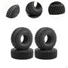 4Pcs 1/10 RC Crawler Tires Upgrade Parts Repair Modification Replacement Accessories Rock Crawling