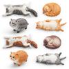 PVC Simulated Cat Model Miniature Kitten Figurine Statue Sculpture Educational Animal Toy Desktop Decoration