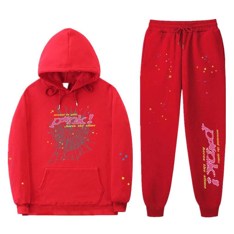 Růžový 555555 Potisk Unisex Sada Mikin Ležérní Sportovní Oblečení Pro Páry Lehký Teplý S Fleecovou Podšívkou