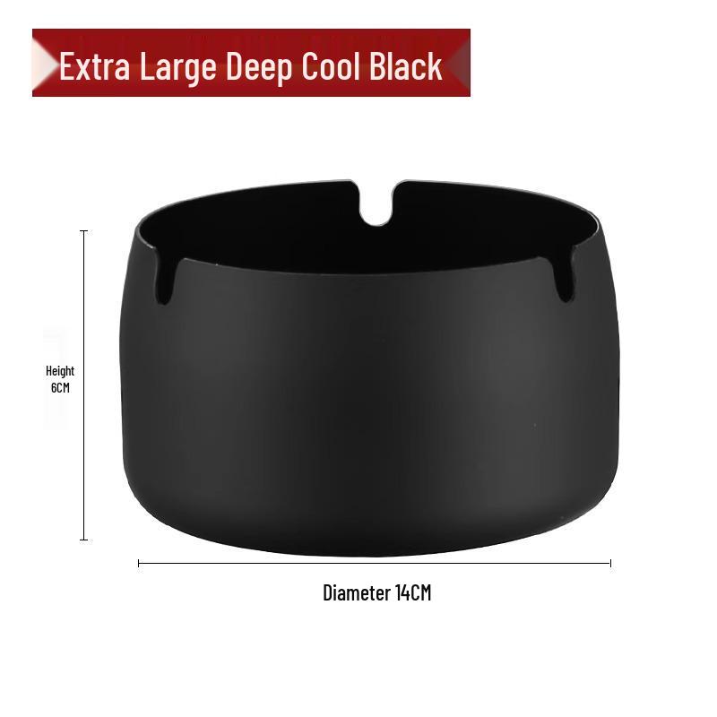 Customized Windproof Stainless Steel Ashtray with Engraved Silk Flower for Bars, Cafes, and Living Rooms