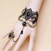 Gothic Victorian Black Lace Necklace Women Girl Boho Crystal Tassel Sexy Lace Choker Dark Loli Style Holiday Party Girl Jewelry