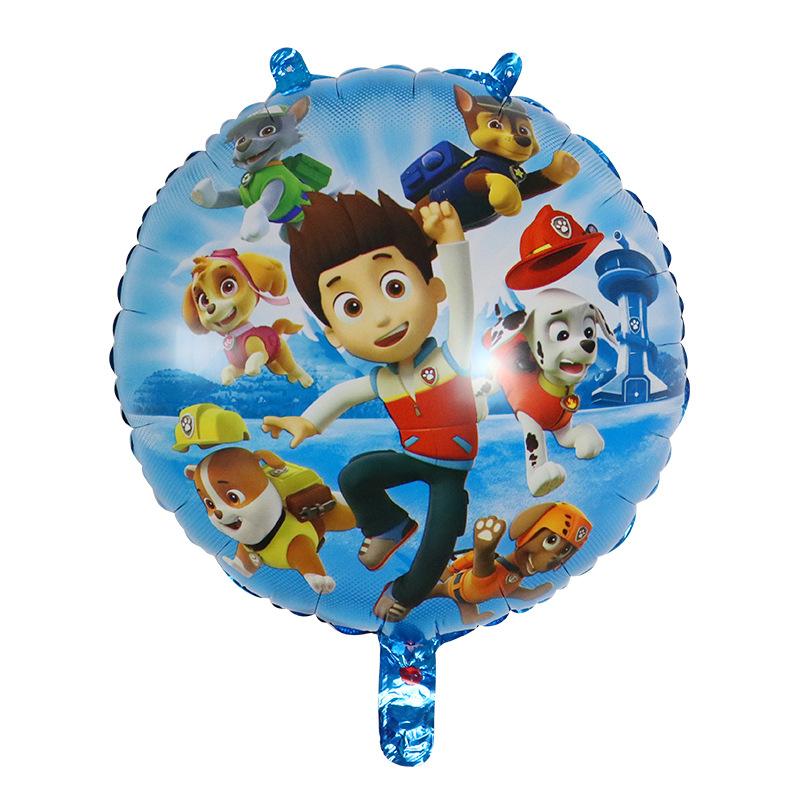 Paw Patrol Dog Paw Cute Cartoon Aluminum Foil Latex Balloons Party Decor Kids Classic Toys Helium Air Inflatable Balls Supplies