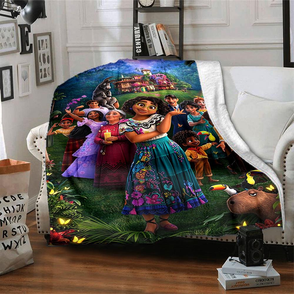 Colorful Family Celebration Flannel Blanket Super Soft Warm Cozy Blanket For Sofa Bed Office Travel Allseason Home Decor Gift