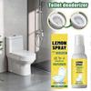 Lemon Toilet Deodorizer Spray 30ml Odor Eliminator With Silver Chloride Fresh Scent Anytime Anywhere