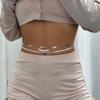 Accessories Fashion Metal Wind Snake Bone Chain Waist Chain Waist Chain Sexy Imitation Pearl Body Chain