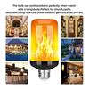 4 stk LED Flammelamper 4 Moduser Flimrende Lyspære E27 Flammelys
