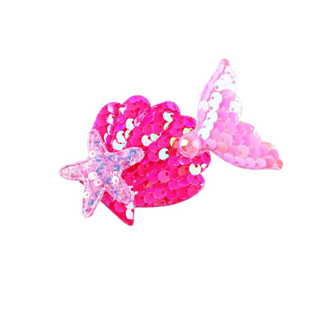 8pcs Shells Pearl Starfish Hair Clips Mermaid Princess  Alligator Hair Clips Ofr Girls Birthday Party Christmas Gift