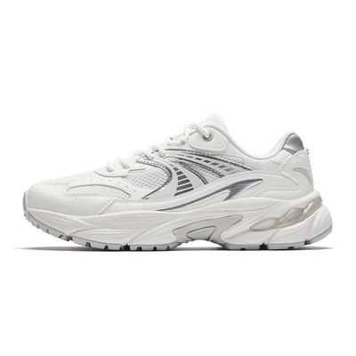 AT802 Cushioning Height Increasing Abrasion Resistant Casual Shoes Women's Papyrus White/Silver/Cumulus Gray 922618882-5