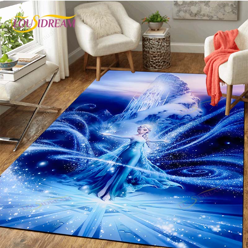 Frozen Carpet Anime Rug Kids Carpets Living Room Tea Table Mats Bedroom Rug Washable Floor Mats Household Area Mat Cute Rug