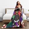 Gorillazs Flannel Blanket Winter Band Rock Warm Throw Blanket for Children Home Decor Graphic Bedspread Sofa Bed Cover