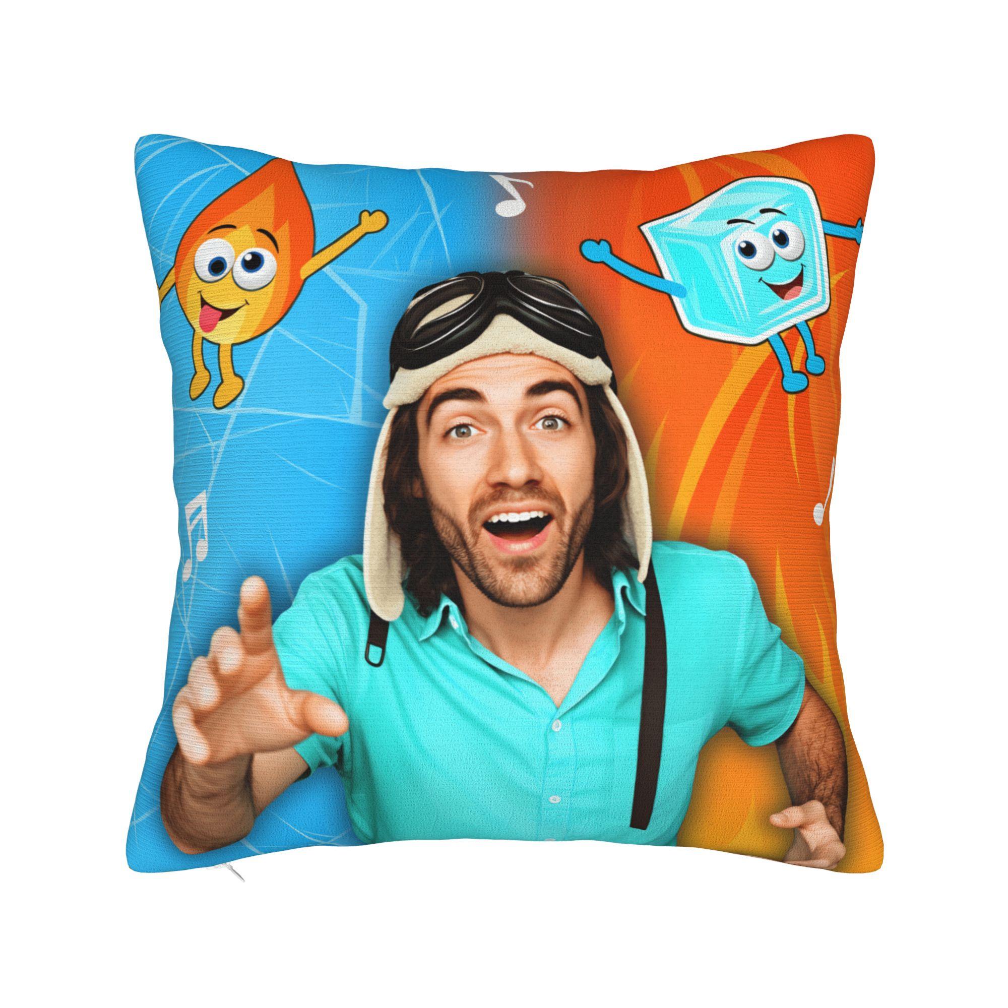 

Danny Go Cartoon Pillow Cover Cute Funny Pillow Case For Sofa Home Decor Comfy Pillowcases Gift 45cm x 45cm