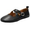 Senda Women's Cross-Strap Mary Jane Ballet Flats