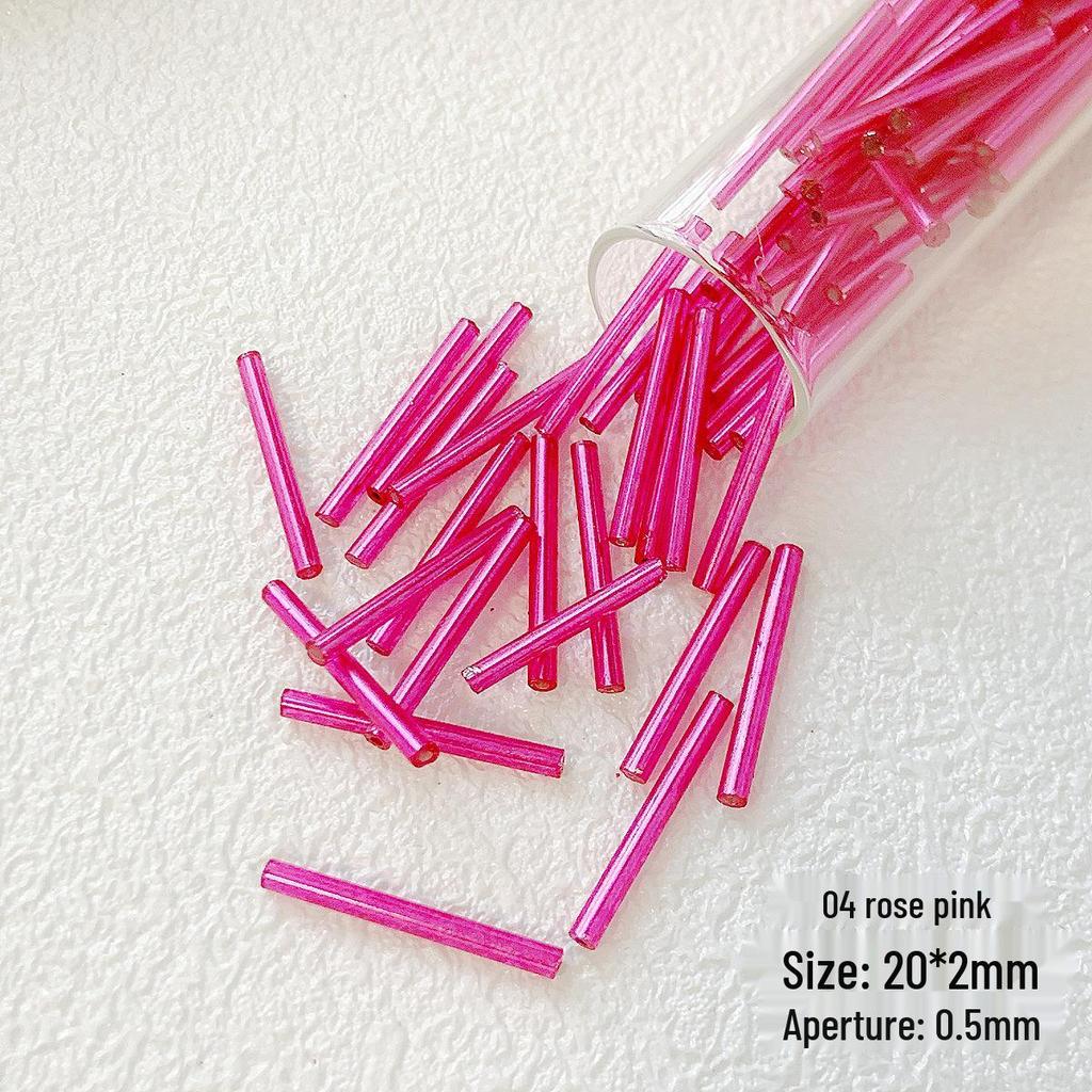 20mm HyunA Skleněné korálky, Tvar trubičky, Sypané pro DIY korálkování, Náramky, Náhrdelníky