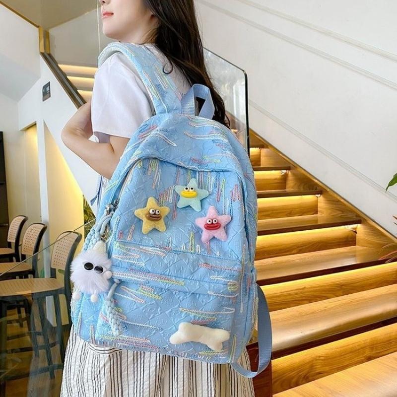 New Stylish And Attractive Backpack For College Students Cute And Large-Capacity Suitable For Young Girls Versatile Backpack