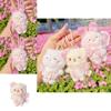 Cherry Blossom Bear Rabbit Cat Plush Keyring For Teen Girls And Collectors