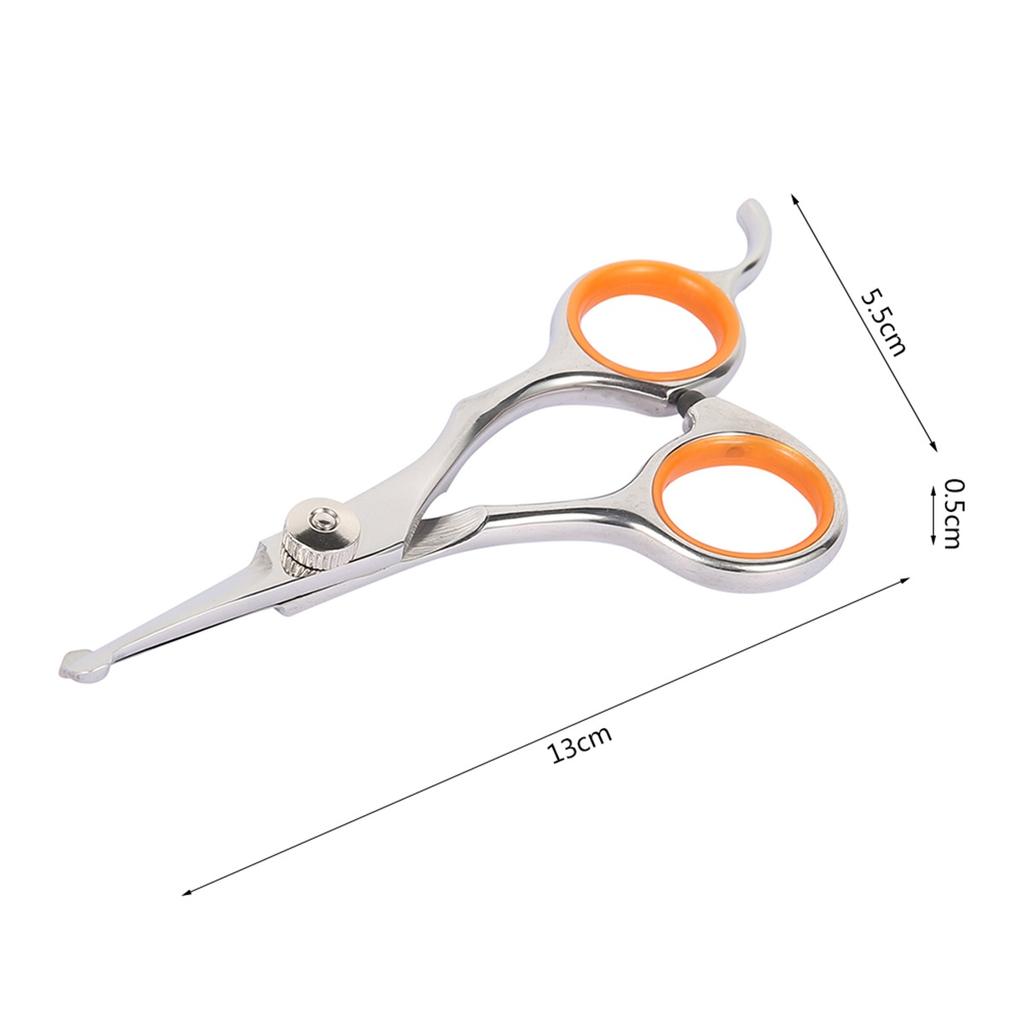 Pet Grooming Scissors Round Tip Dog/Cats Grooming Shears Pet Body Fur Thinning Shears Edge Trimming Hairdressing Cutting Tools