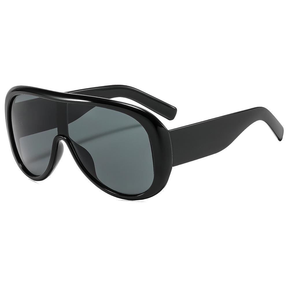 

One Pieces Glasses 2026 Oversized Sunglasses Women Men Cool Fashion Sunscreen Beach Holiday Oculos Lunette Soleil Femme черный серый