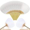 5/10/20pcs  Pai Pai Bambu Pure White Bamboo Handle Blank Calligraphy Painting Blank Group Fan White Fan Summer